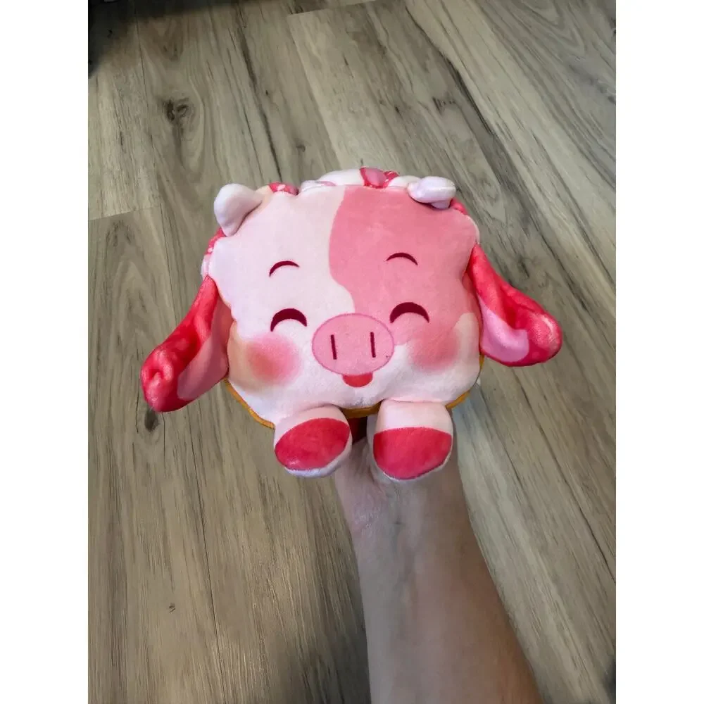 Loaferz Squishy Strawberry Cow Bread Blind Bag Plush Pink Stuffed Animal